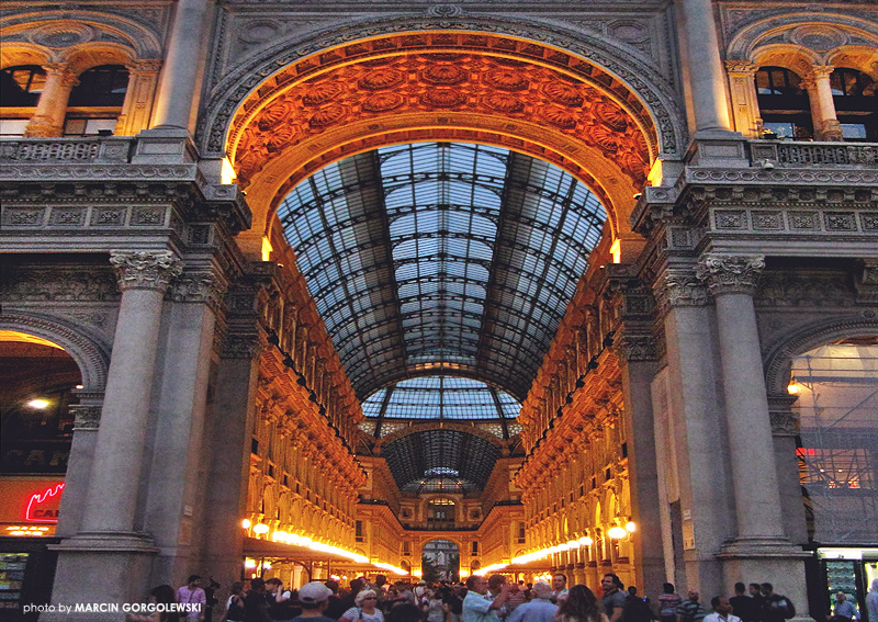 milano,mediolan,galeria vittorio emanuele