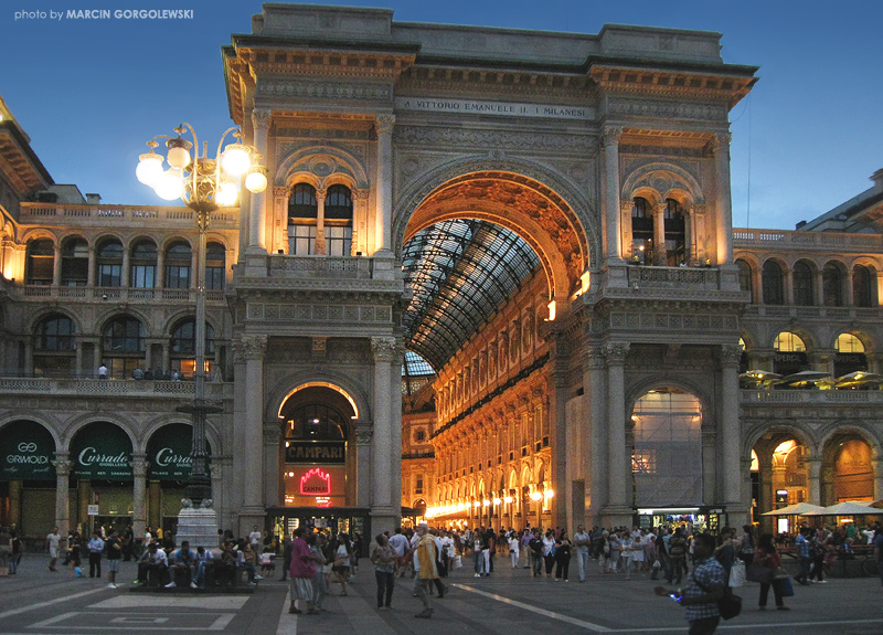 milano,mediolan,galeria vittorio emanuele