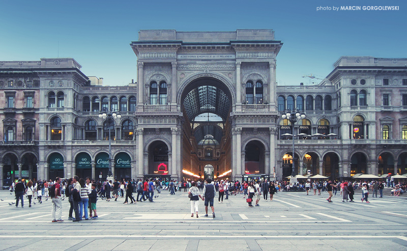 milano,mediolan,galeria vittorio emanuele