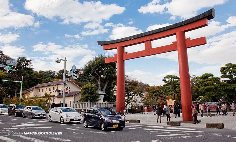 shinto gate,japonia,kamakura,wejscie do swiatyni