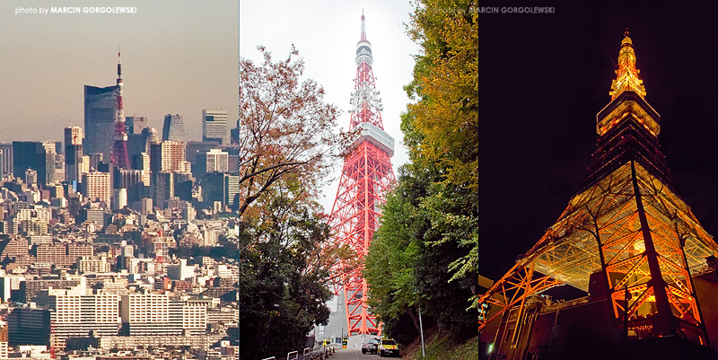 tokyo tower,by night