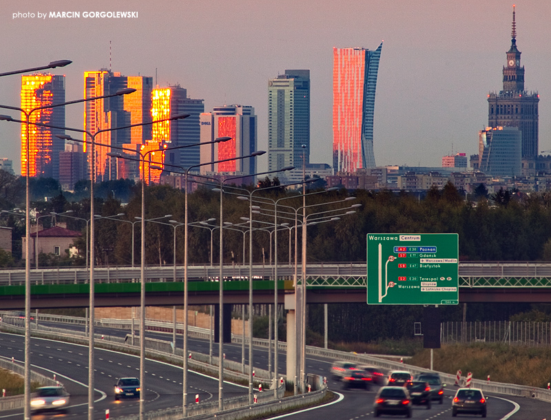 droga ekspersowa s8,warszawa_panorama_wiezowce