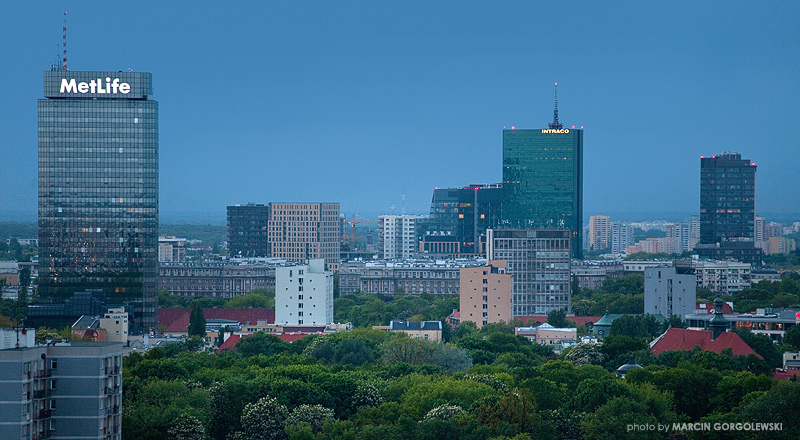 panorama,warszawa,gdanski tower,intraco,north gate