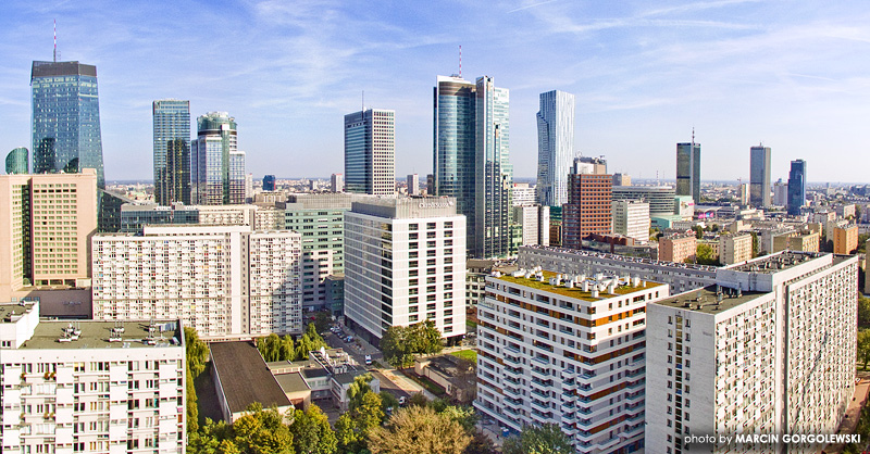 panorama warszawy bez pkiną