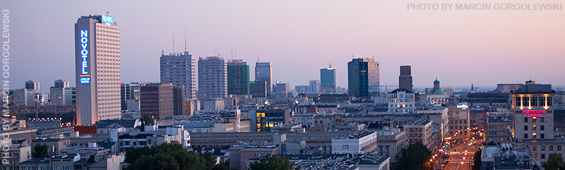 panoramy warszawy