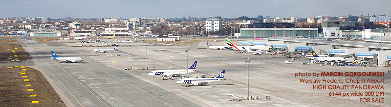 port lotniczy okecie chopina lotnisko warszawa panorama lotnicza