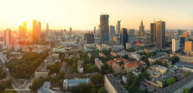 nowa warszawa,warszawskie wiezowce,panorama warszawy