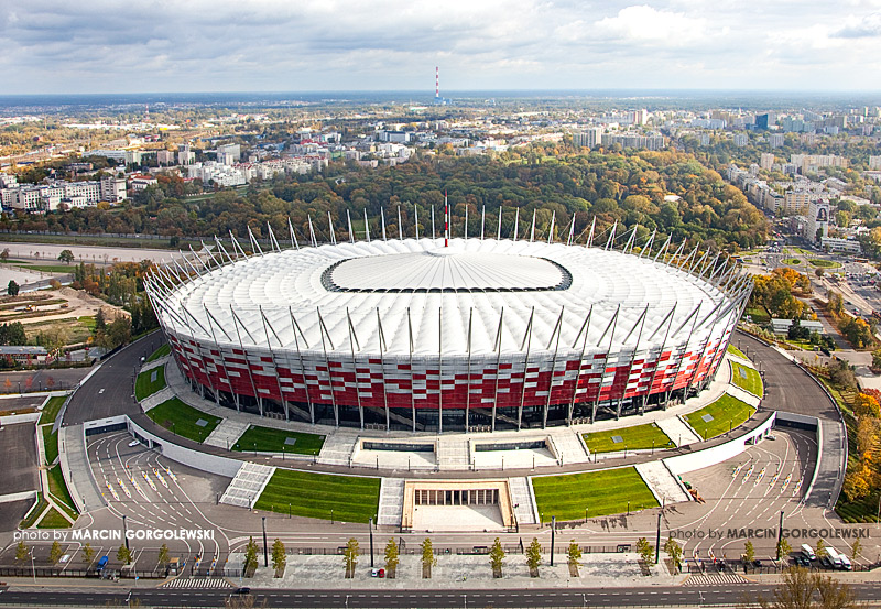 stadion narodowy,warszawa zlozony dach