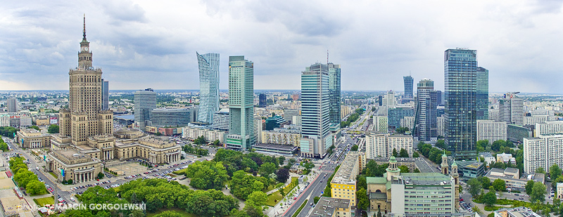 warszawa,panorama srodmiescia